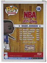 Load image into Gallery viewer, Magic Johnson Signed NBA All-Stars #138 Funko Pop! Vinyl Figure (Beckett)
