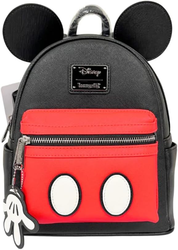 Loungefly x Mickey Suit Mini Saffiano Faux Leather Backpack
