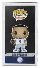 Load image into Gallery viewer, Dak Prescott Signed Cowboys #67 Funko Pop! Vinyl Figure (Beckett)