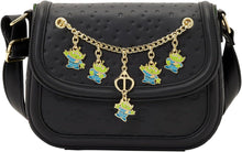 Load image into Gallery viewer, Loungefly Disney: Pixar- Toy Story 5 - Aliens - Enamel Charms on Chain- Adjustable Shoulder Strap Crossbody Bag with Charms
