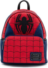 Load image into Gallery viewer, Loungefly Marvel Spider Man Classic Cosplay WDouble Strap Shoulder Backpack