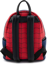 Load image into Gallery viewer, Loungefly Marvel Spider Man Classic Cosplay WDouble Strap Shoulder Backpack