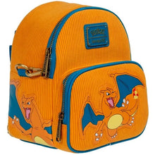 Load image into Gallery viewer, Pokemon Charizard Corduroy Convertible Mini-Backpack - Entertainment Earth Exclusive