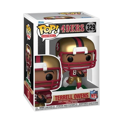 PREORDER NOVEMBER - NFL Legends Terrell Owens (49ers) Funko Pop! Vinyl Figure #329