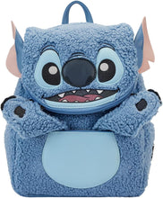 Load image into Gallery viewer, Loungefly Disney Stitch Plush Sherpa Mini Backpack