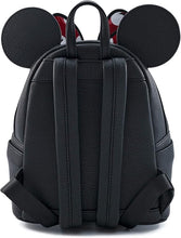 Load image into Gallery viewer, Loungefly Disney Minnie Mouse Bow Faux Leather Double Strap Shoulder Backpack