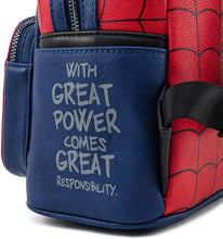 Load image into Gallery viewer, Loungefly Marvel Spider Man Classic Cosplay WDouble Strap Shoulder Backpack