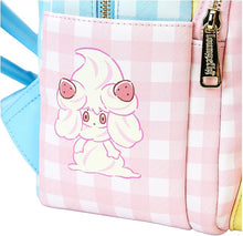 Load image into Gallery viewer, Loungefly Pokémon Café Triple Pocket Backpack | Pokemon Cafe Sweet Treats with Piplup, Dedenne, Yamper, Eevee, Pikachu