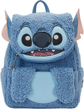 Load image into Gallery viewer, Loungefly Disney Stitch Plush Sherpa Mini Backpack