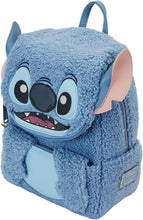 Load image into Gallery viewer, Loungefly Disney Stitch Plush Sherpa Mini Backpack