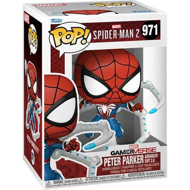 PREORDER JUNE - Spider-Man 2 Game Peter Parker Advanced Suit 2.0 Funko Pop! Vinyl Figure #971