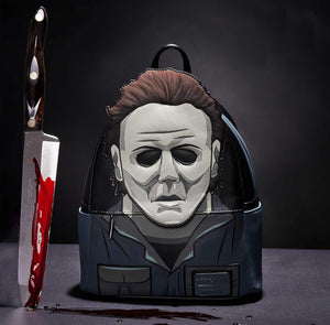 Halloween Michael Myers Mask Cosplay Mini Backpack