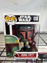 Load image into Gallery viewer, Dickey Beer Signed "Star Wars" #480 Boba Fett Funko Pop! Bobble-Head Vinyl Figure (PA)