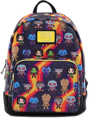 Loungefly x Marvel Guardians of the Galaxy Chibi Print Mini Backpack