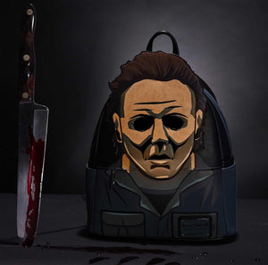 Halloween Michael Myers Mask Cosplay Mini Backpack