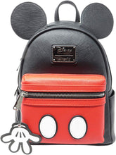 Load image into Gallery viewer, Loungefly x Mickey Suit Mini Saffiano Faux Leather Backpack