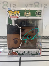 Load image into Gallery viewer, Giannis Antetokounmpo Signed Bucks #143 Funko Pop! Vinyl Figure (JSA)