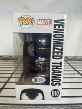 Load image into Gallery viewer, Issac Singleton signed Venomized Thanos Marvel Funko pop with COA ￼