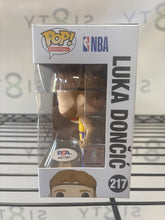Load image into Gallery viewer, Luka Doncic Signed Lakers #217 Funko Pop! Vinyl Figure (PSA)