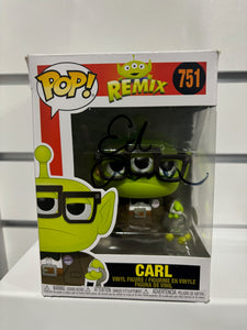 Ed asner signed Carl remix Disney funko pop with coa
