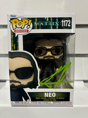 Keanu reeves signed new matrix funko pop with coa
