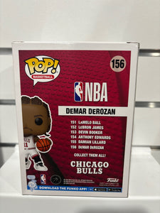 Demar DeRozan signed funko pop Chicago bulls with coa