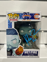 Load image into Gallery viewer, Klay Thompson signed space jam wet fire funko pop with coa