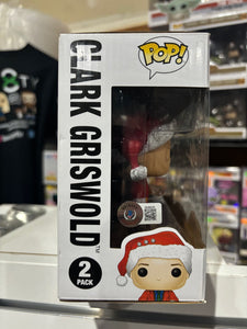 Clark Griswold and Cousin Eddie Signed 2 Pack FYE Chevy Chase Randy Quaid Beckett