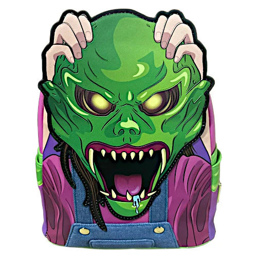 Unreleased Loungefly Goosebumps Haunted Mask Glow In The Dark Backpack NWT Unreleased Loungefly Goosebumps Haunted Mask Glow In The  main image 2