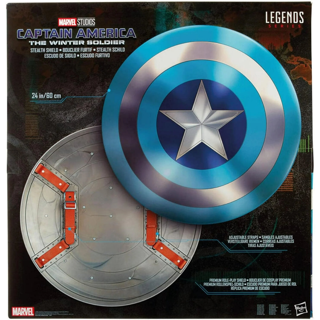 Marvel F11255L0 Legends Gear Cap America Stealth Winter Soldier Shield/Toys Captain Figure, Multi-Coloured, Standard
