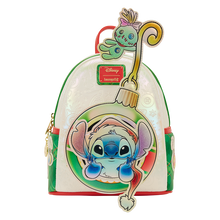 Load image into Gallery viewer, Stitch &amp; Scrump Iridescent Holiday Ornament Mini Backpack