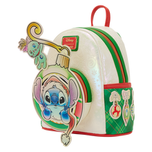Load image into Gallery viewer, Stitch &amp; Scrump Iridescent Holiday Ornament Mini Backpack