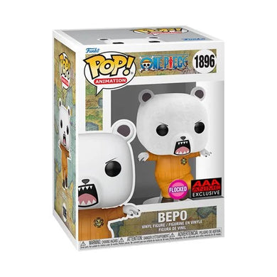 PREORDER MAY - One Piece Bepo Bear Flocked Funko Pop! Vinyl Figure #1896 - AAA Anime Exclusive