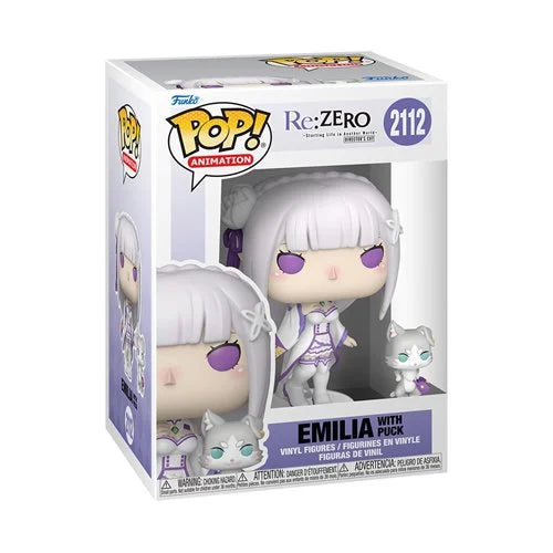 PREORDER NOVEMBER - RE: Zero - Starting Life in Another World Emilia with Puck Funko Pop! Vinyl Figure and Buddy #2112