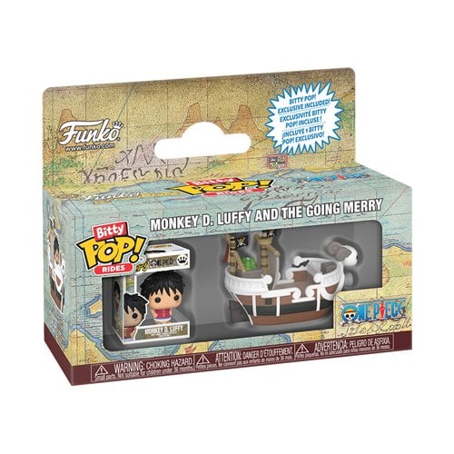 PREORDER DECEMBER - One Piece Monkey D. Luffy with Going Merry Funko Bitty Pop! Ride