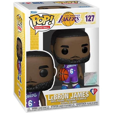 PREORDER APRIL - NBA Lakers LeBron James (City Edition 2021) Funko Pop! Vinyl Figure #127