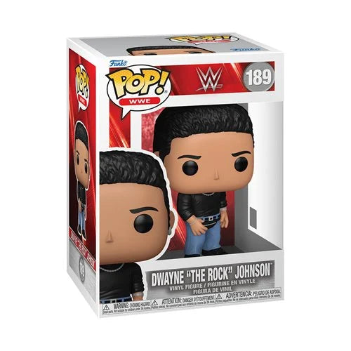 PREORDER NOVEMBER - WWE Dwayne The Rock Johnson with Fanny Pack Funko Pop! Vinyl Figure #189