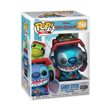 PREORDER APRIL - Lilo & Stitch Gamer Stitch Metallic Funko Pop! Vinyl Figure Plus #1564
