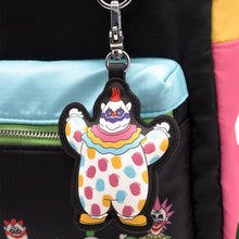 Load image into Gallery viewer, Whatever Makes You Happy Killer Klowns from Outer Space Reversible &amp; Convertible Square Backpack with Fatso Charm