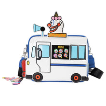 Load image into Gallery viewer, Whatever Makes You Happy Killer Klowns from Outer Space Jojo&#39;s Ice Cream Truck Crossbody with Ray Gun Charm