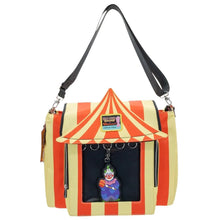 Load image into Gallery viewer, Whatever Makes You Happy Killer Klowns from Outer Space Padded Pin Trading Tent Crossbody with Jumbo Charm