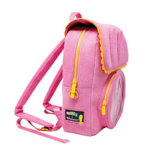 Load image into Gallery viewer, Whatever Makes You Happy Miffy Corduroy &amp; Faux Leather Pin Trading Backpack