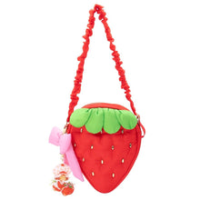 Load image into Gallery viewer, Whatever Makes You Happy Strawberry Shortcake Quilted Strawberry Crossbody Bag