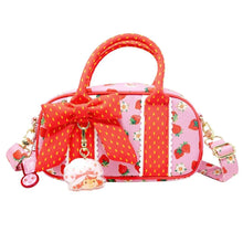 Load image into Gallery viewer, Whatever Makes You Happy Strawberry Shortcake Duffelette with Acrylic Charm