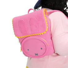 Load image into Gallery viewer, Whatever Makes You Happy Miffy Corduroy &amp; Faux Leather Pin Trading Backpack