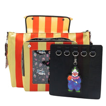 Load image into Gallery viewer, Whatever Makes You Happy Killer Klowns from Outer Space Padded Pin Trading Tent Crossbody with Jumbo Charm