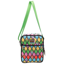 Load image into Gallery viewer, Whatever Makes You Happy Killer Klowns from Outer Space Reversible &amp; Convertible Square Backpack with Fatso Charm