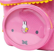 Load image into Gallery viewer, Whatever Makes You Happy Miffy Corduroy &amp; Faux Leather Pin Trading Backpack