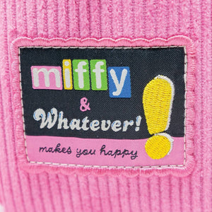 Whatever Makes You Happy Miffy Corduroy & Faux Leather Pin Trading Backpack