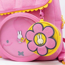 Load image into Gallery viewer, Whatever Makes You Happy Miffy Flower Corduroy Coin Bag Charm